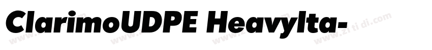 ClarimoUDPE HeavyIta字体转换